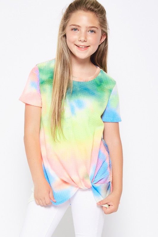 tie dye waffle shirt