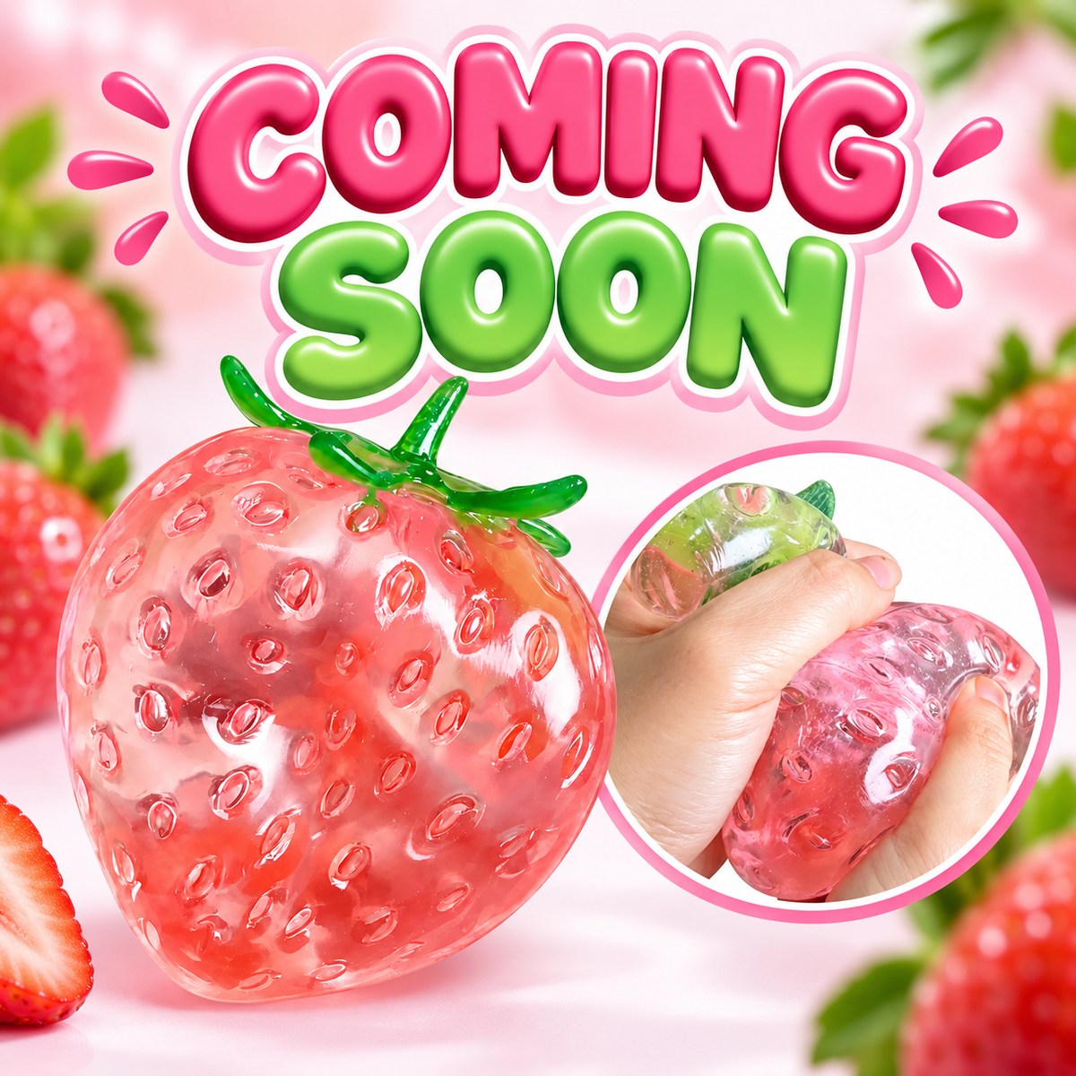 Coconut Oil Strawberry Squishy