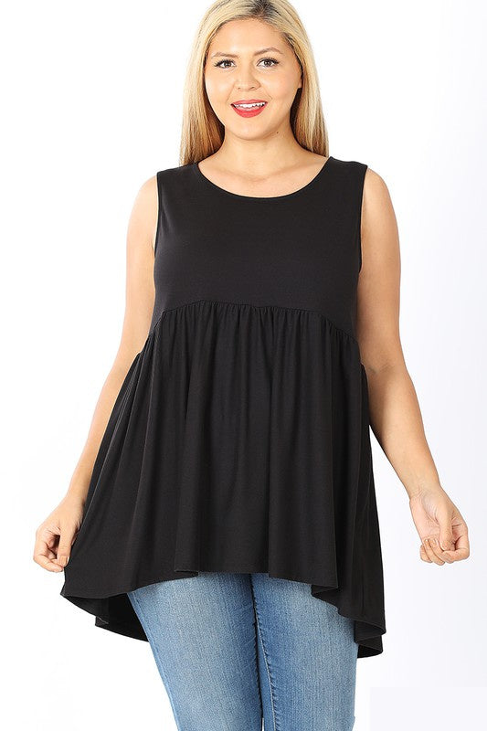 W&amp;W SLEEVELESS EMPIRE WAIST TOP