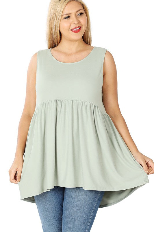 W&amp;W SLEEVELESS EMPIRE WAIST TOP