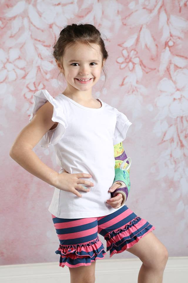 Ruffle Shortie - Gumball - Pearls and Piggytails