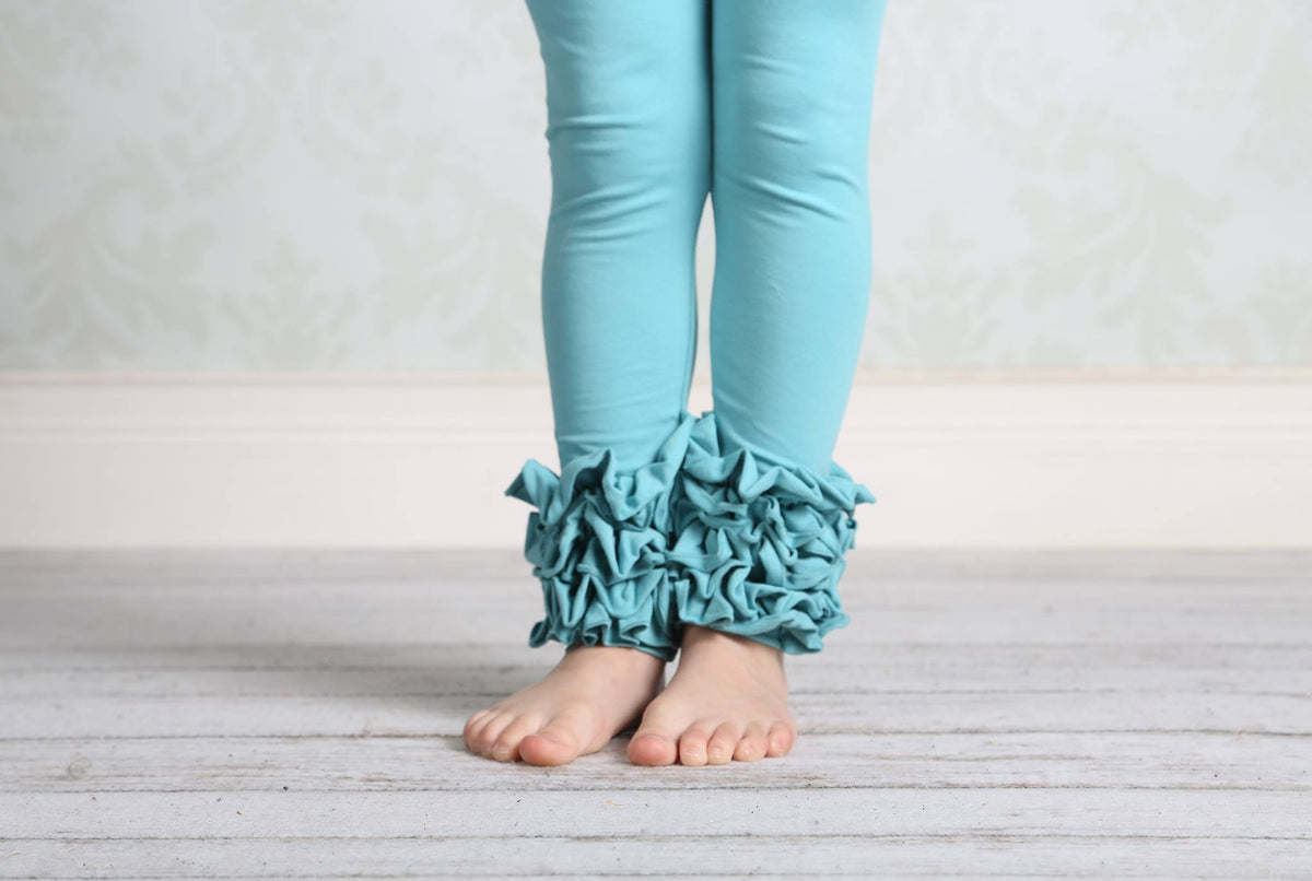 PREORDER Icing Ruffle Leggings - Storm - Pearls and Piggytails