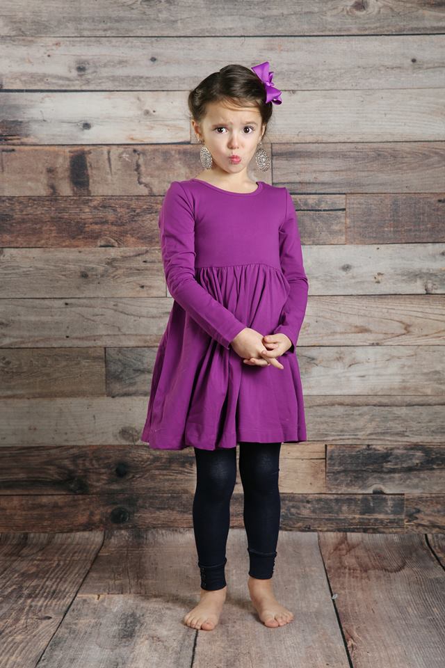 PREORDER Sutton Button Leggings - Denim - Pearls and Piggytails