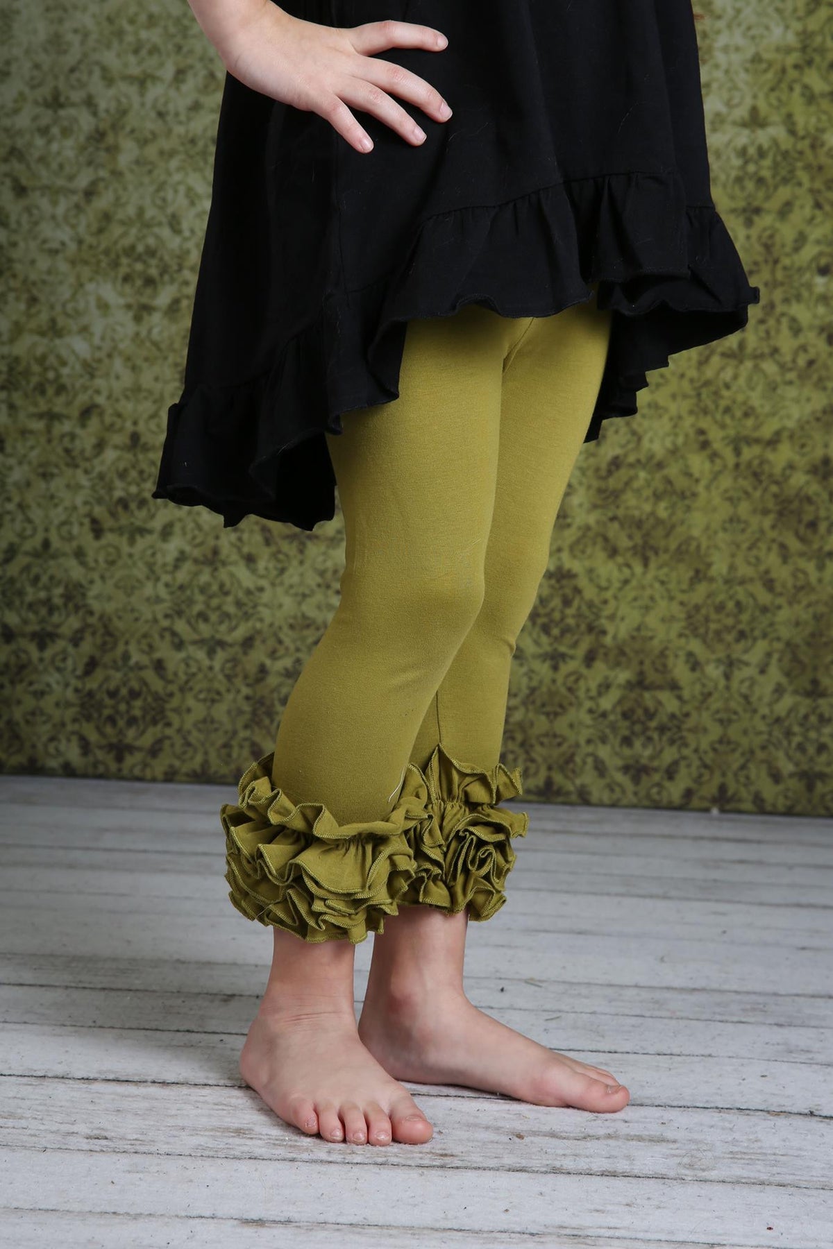 Capri Icing Leggings - Herb - Pearls and Piggytails