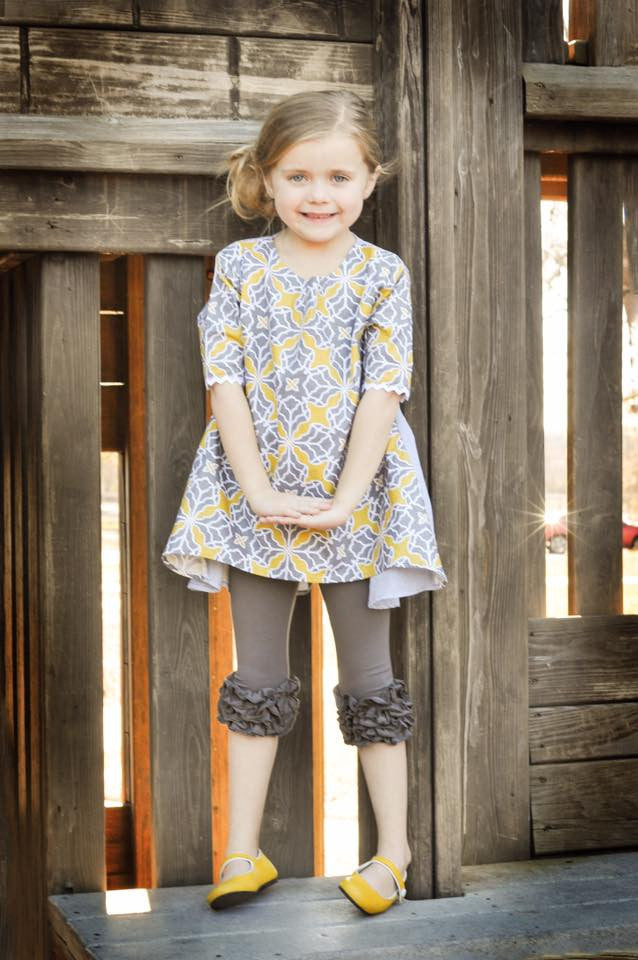 Capri Icing Leggings - Grey - Pearls and Piggytails