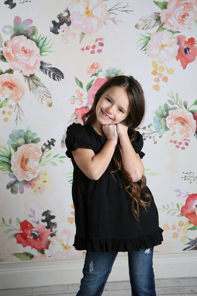 Madison - Black - Pearls and Piggytails