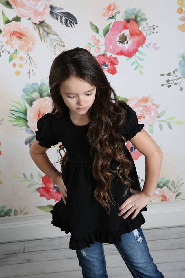Madison - Black - Pearls and Piggytails