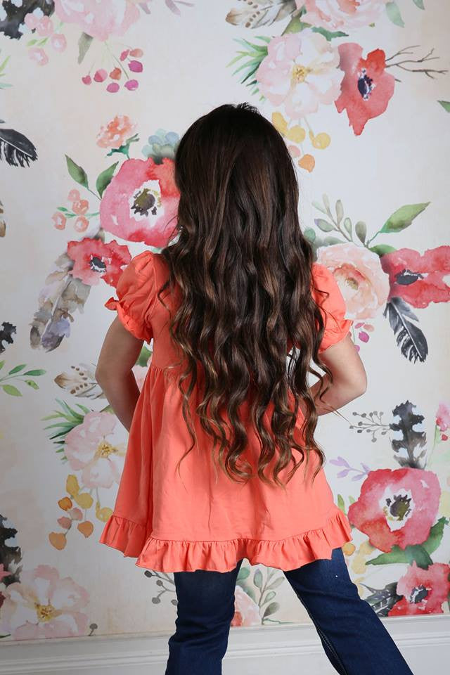 Madison - Coral - Pearls and Piggytails