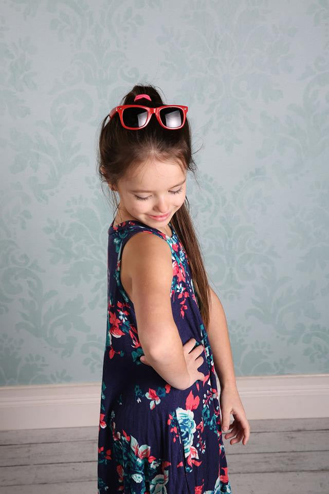 Sunnies - Retro Red - Pearls and Piggytails