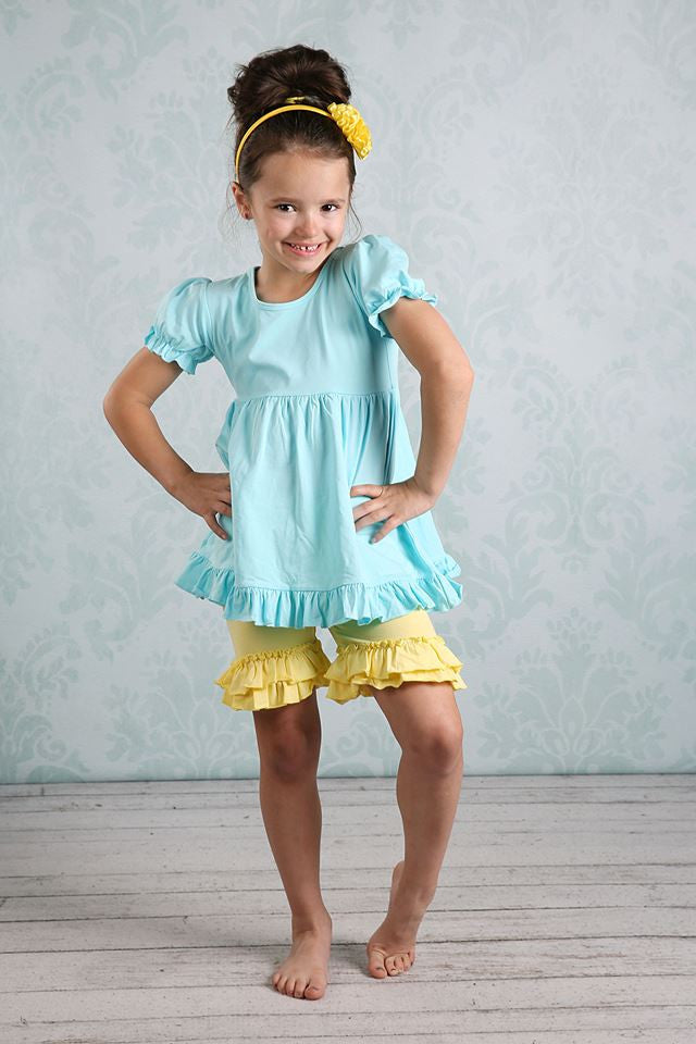 Madison - Aqua - Pearls and Piggytails