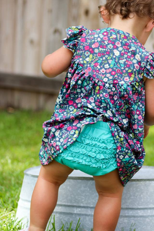 Brylee Baby Bloomer - Seamist - Pearls and Piggytails