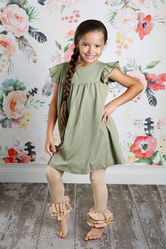 Bella Triple Ruffle Pants - Oat