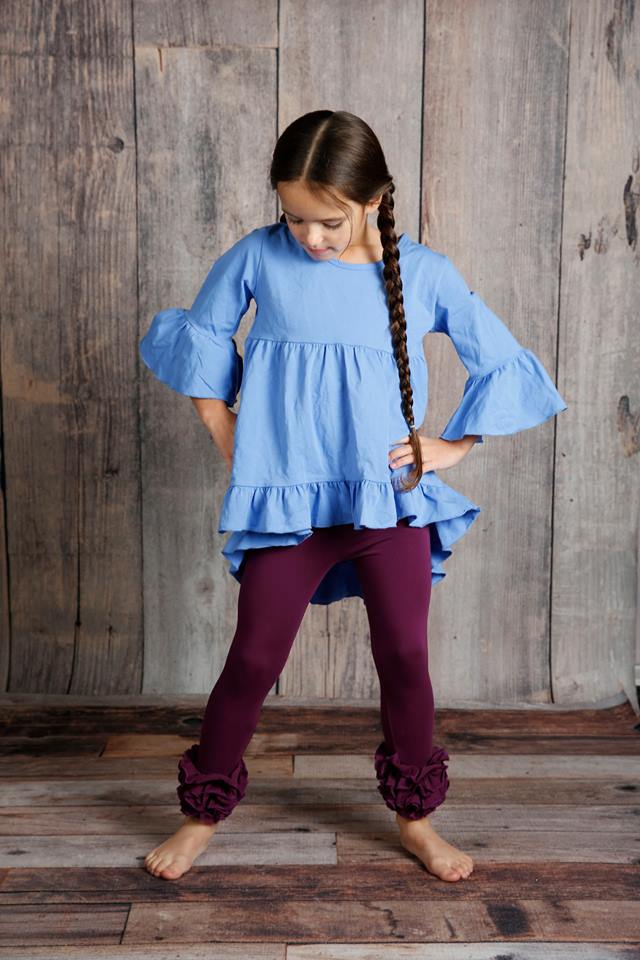 Icing Ruffle Leggings - Berry