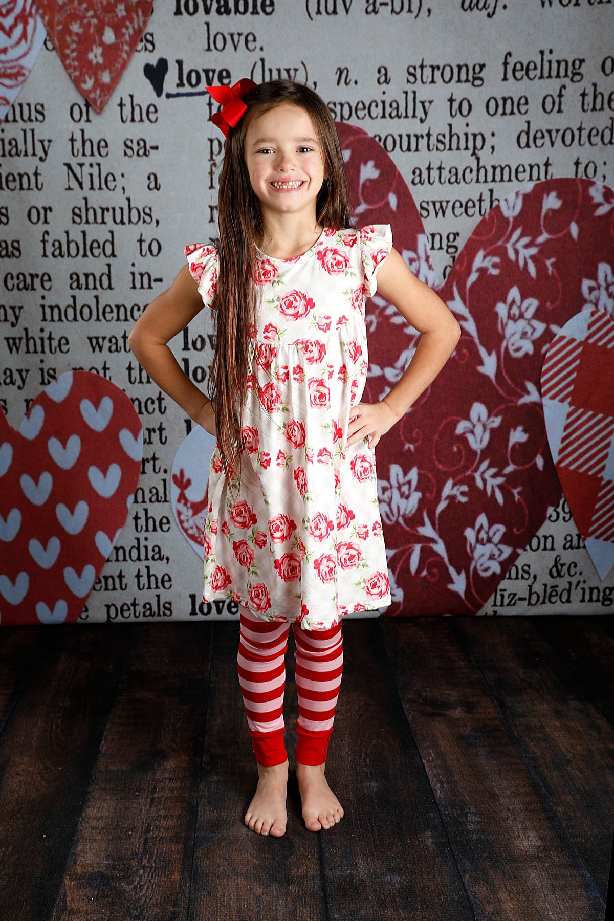 Sutton Button Leggings - Romeo and Juliet