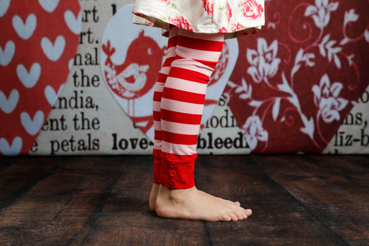 Sutton Button Leggings - Romeo and Juliet