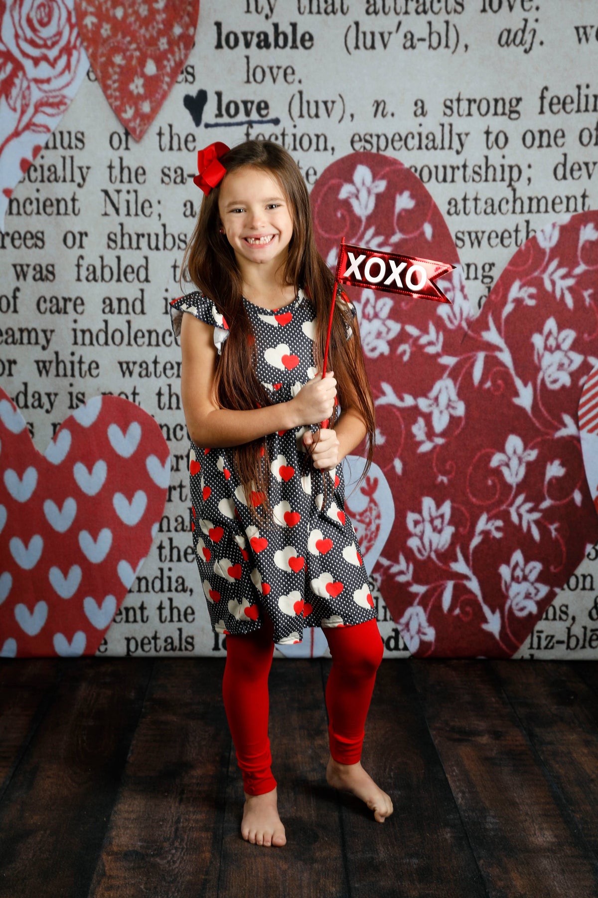 Sutton Button Leggings - Red