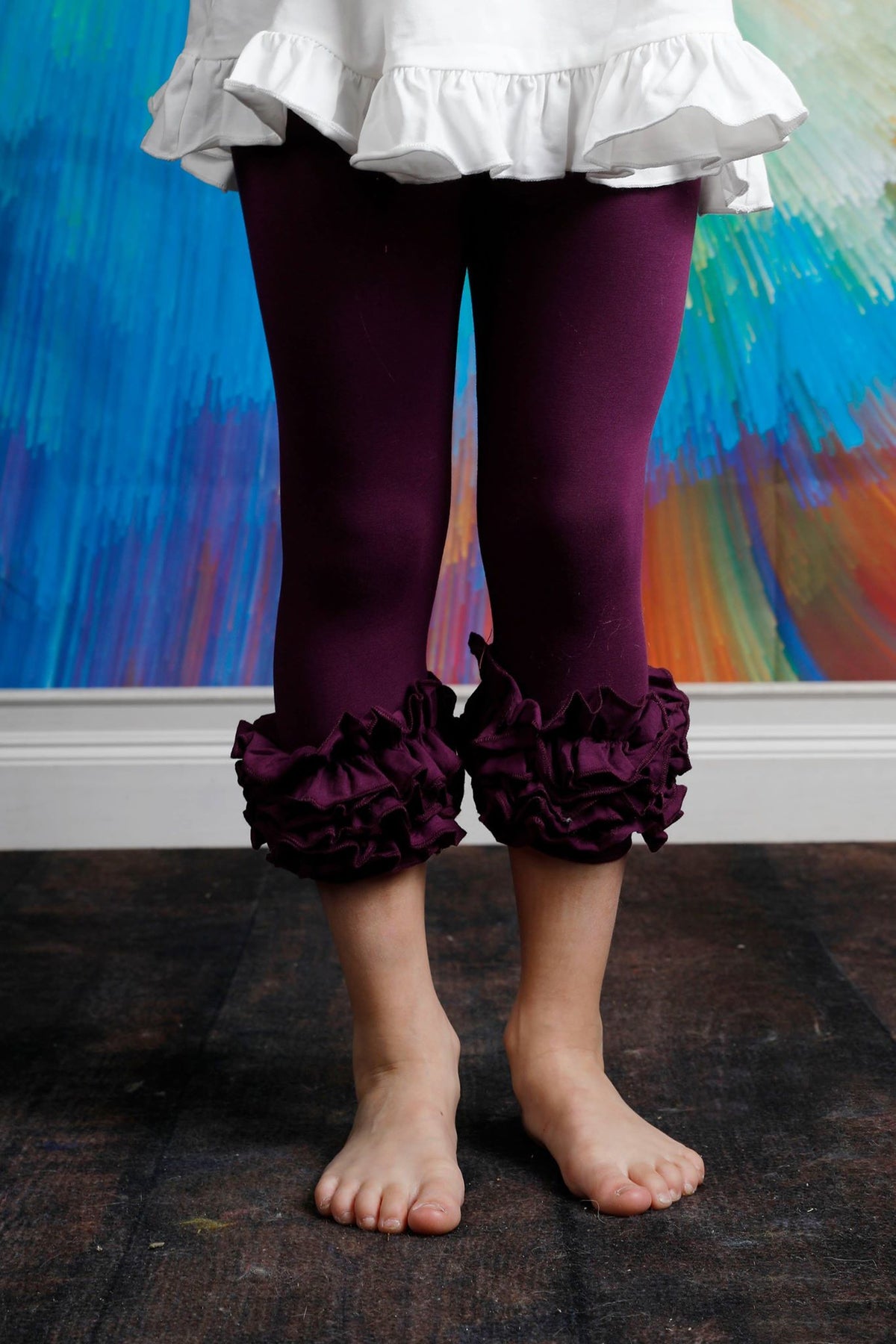 Capri Icing Leggings - Berry