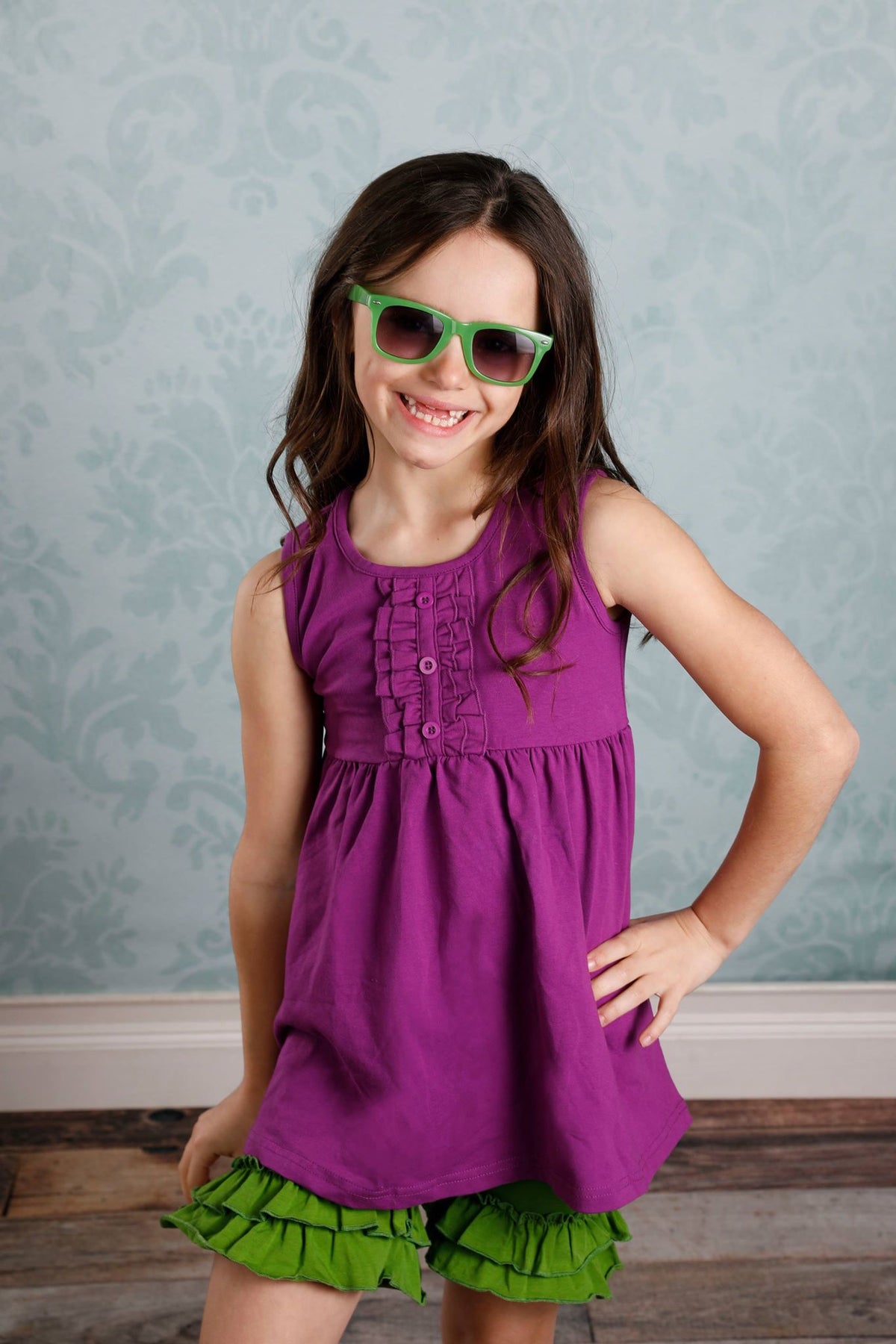 Dahlia Top - Plum