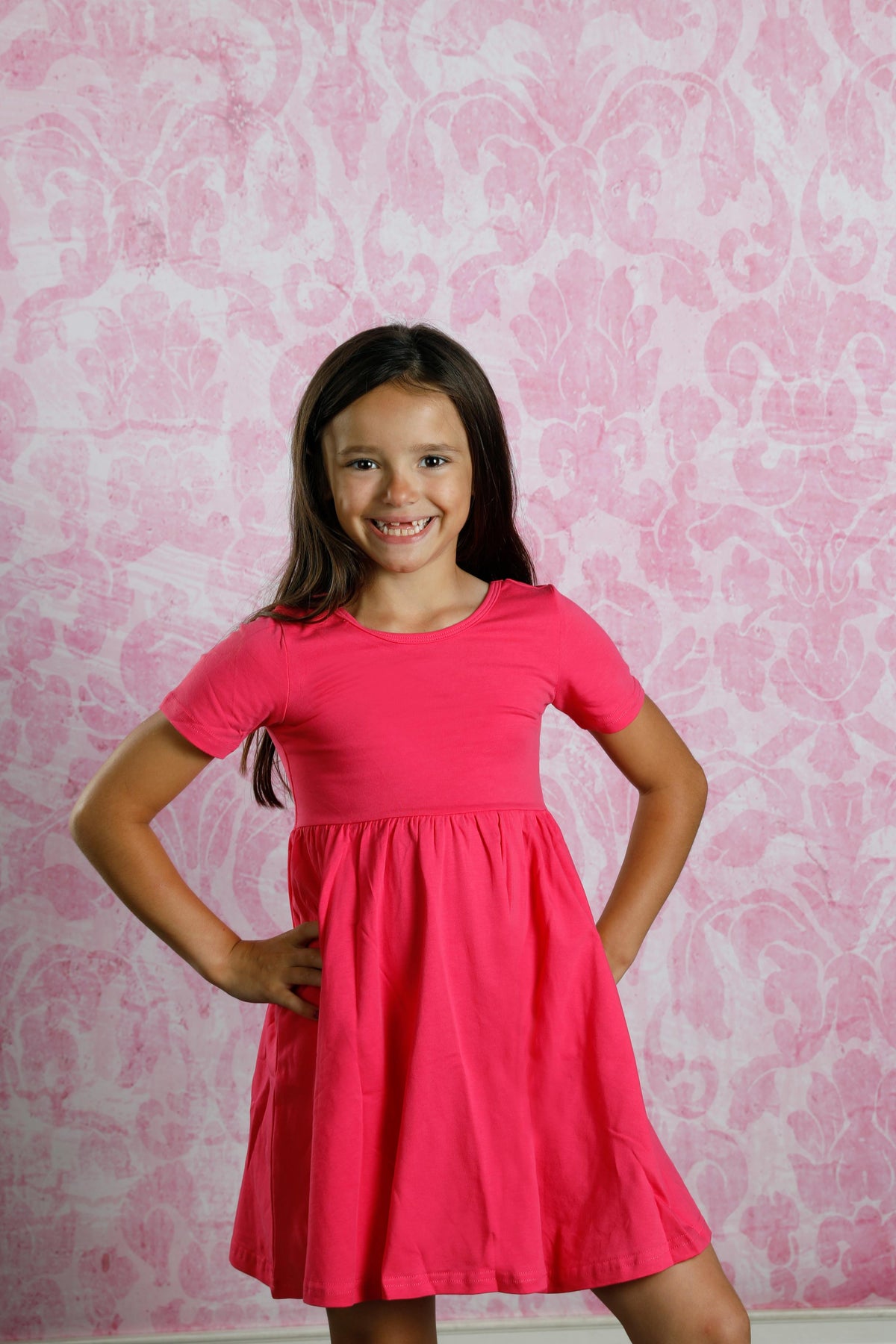 Mia Dress - Hot Pink