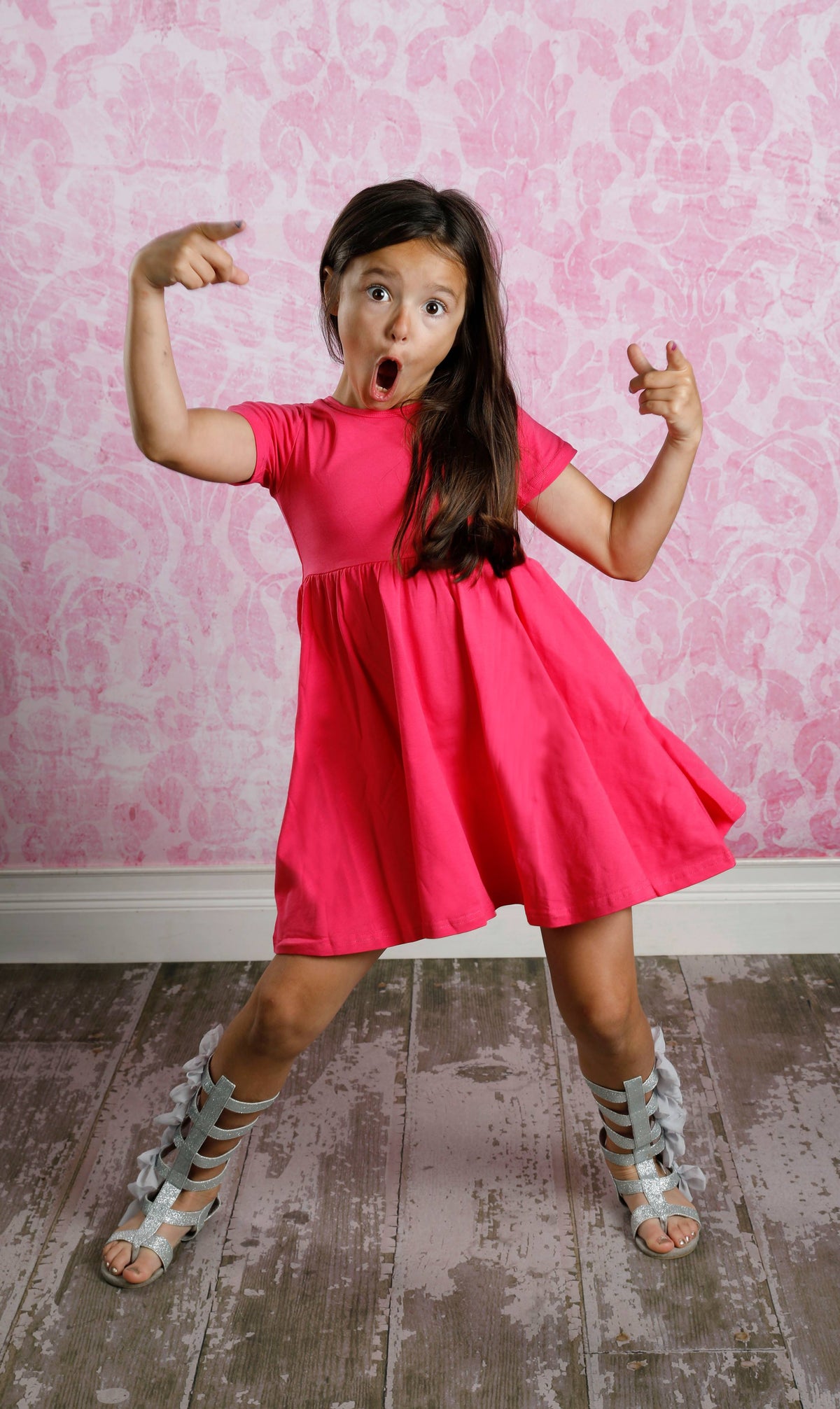 Mia Dress - Hot Pink