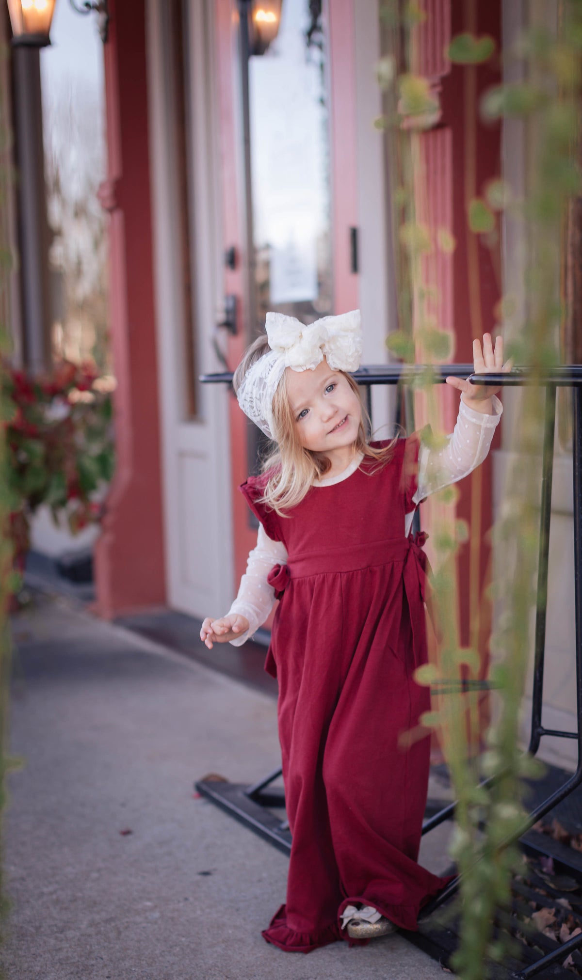Reagan Romper - Wine