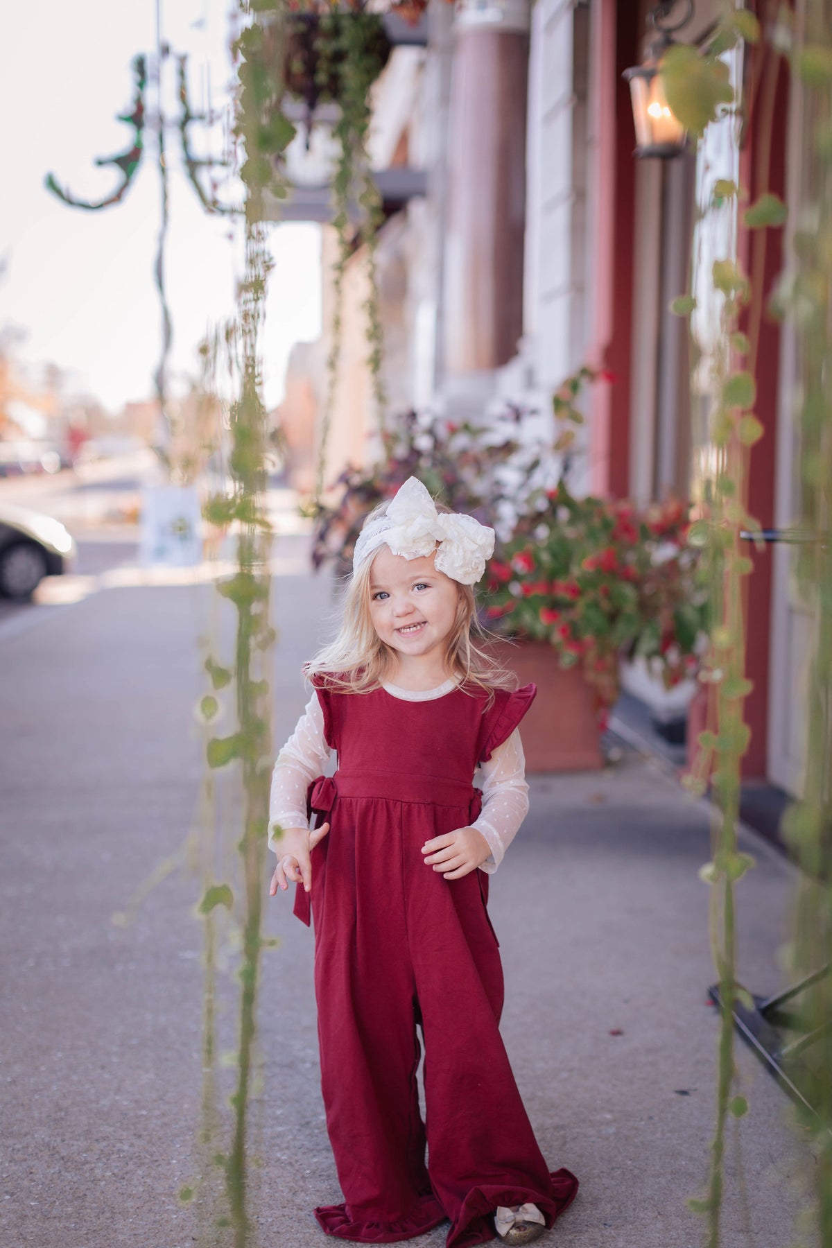 Reagan Romper - Wine
