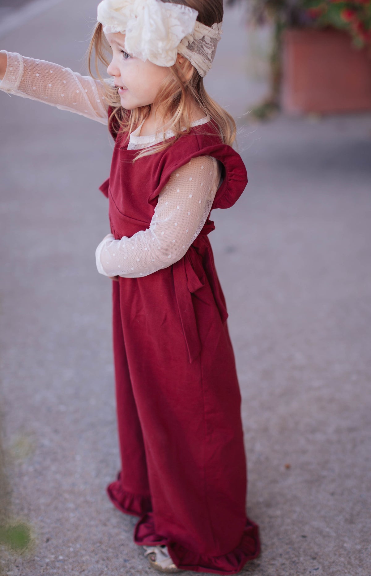 Reagan Romper - Wine