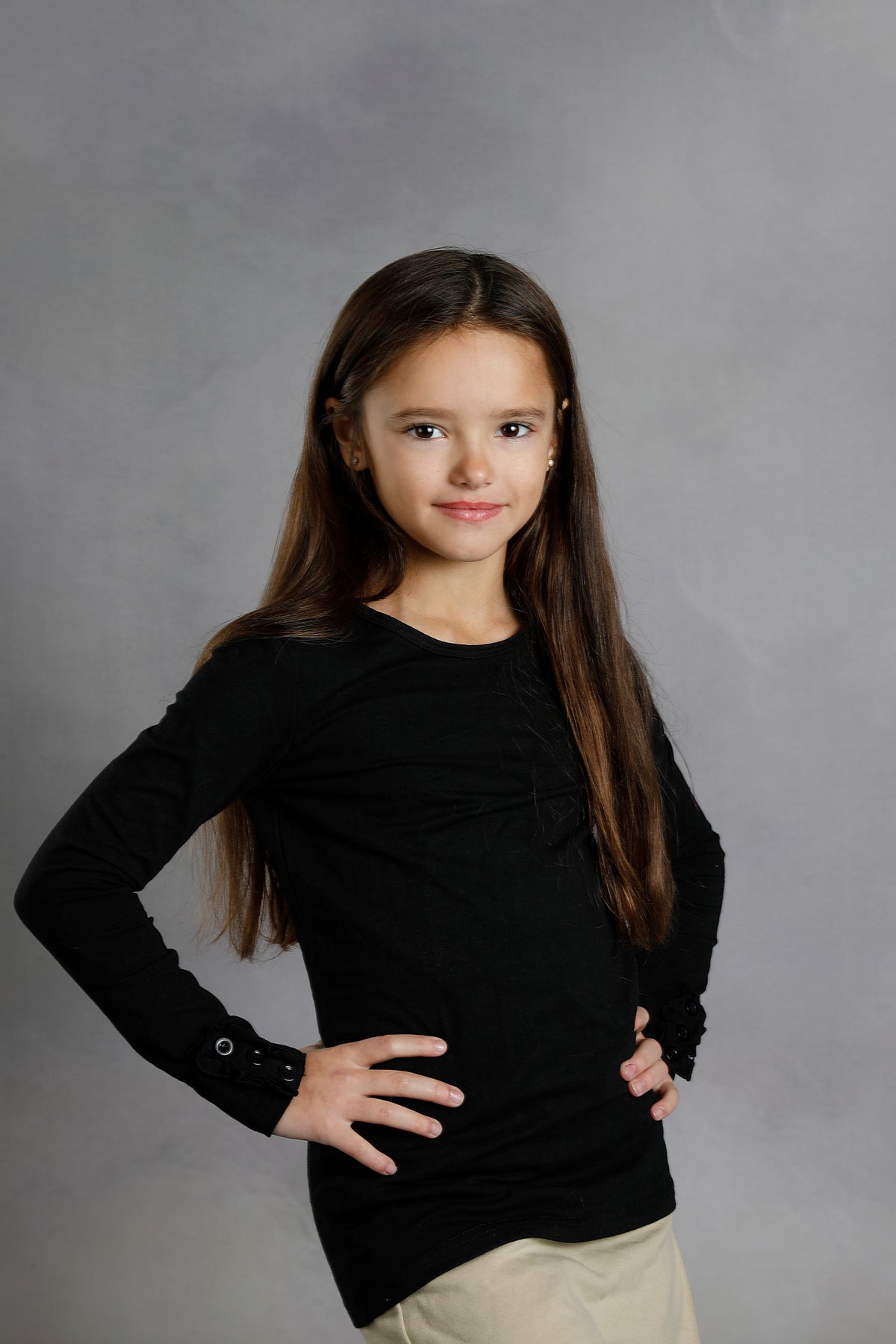Bentley Button Top - Black