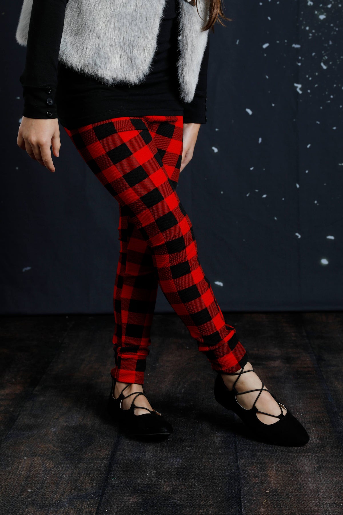 Red Plaid Leggings