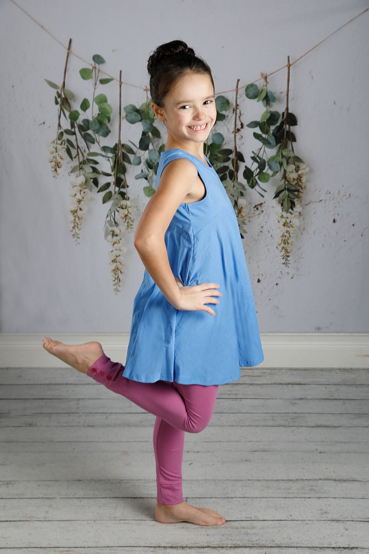 Sutton Button Leggings - Summer Parade