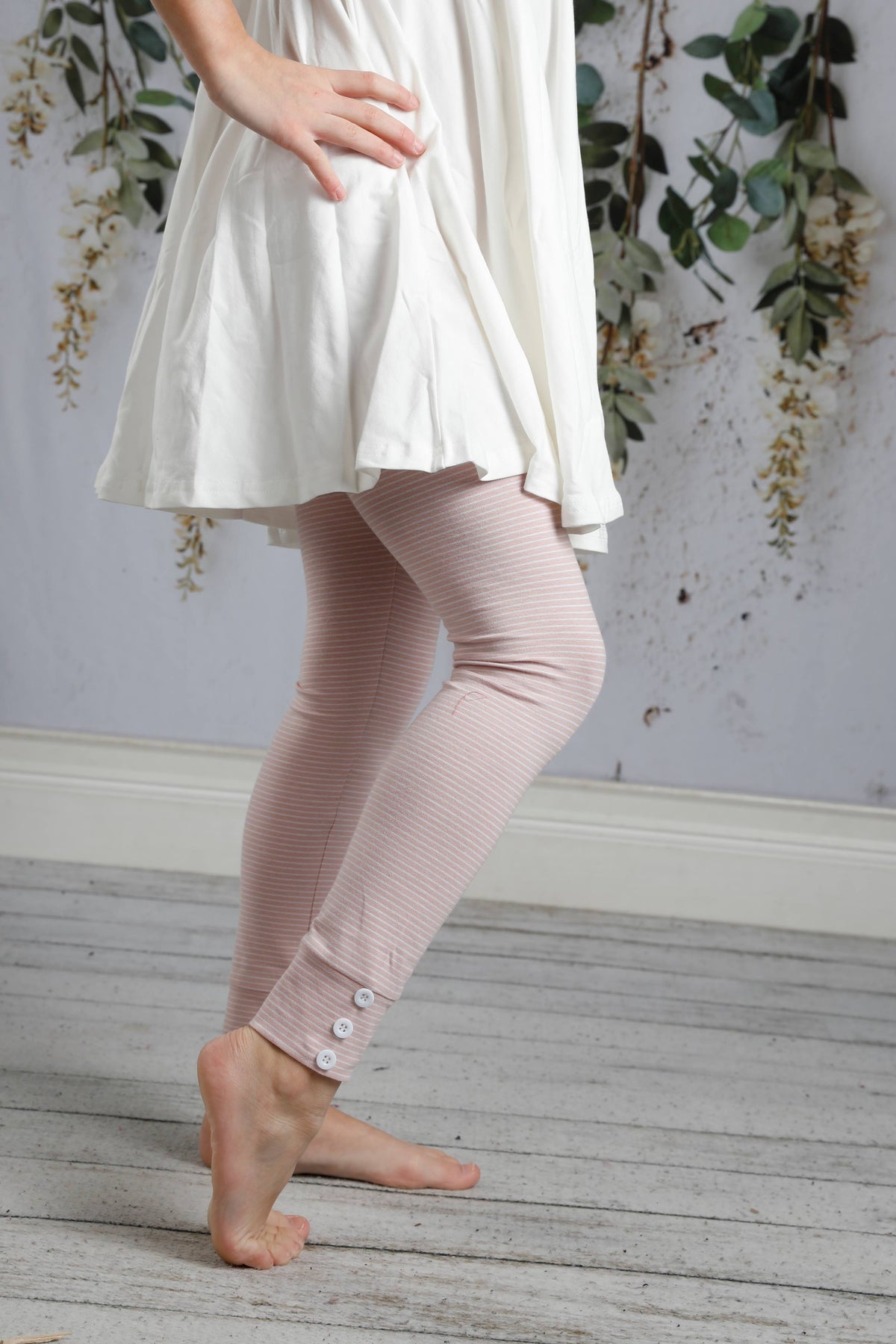 Sutton Button Leggings - Sweet Snuggles