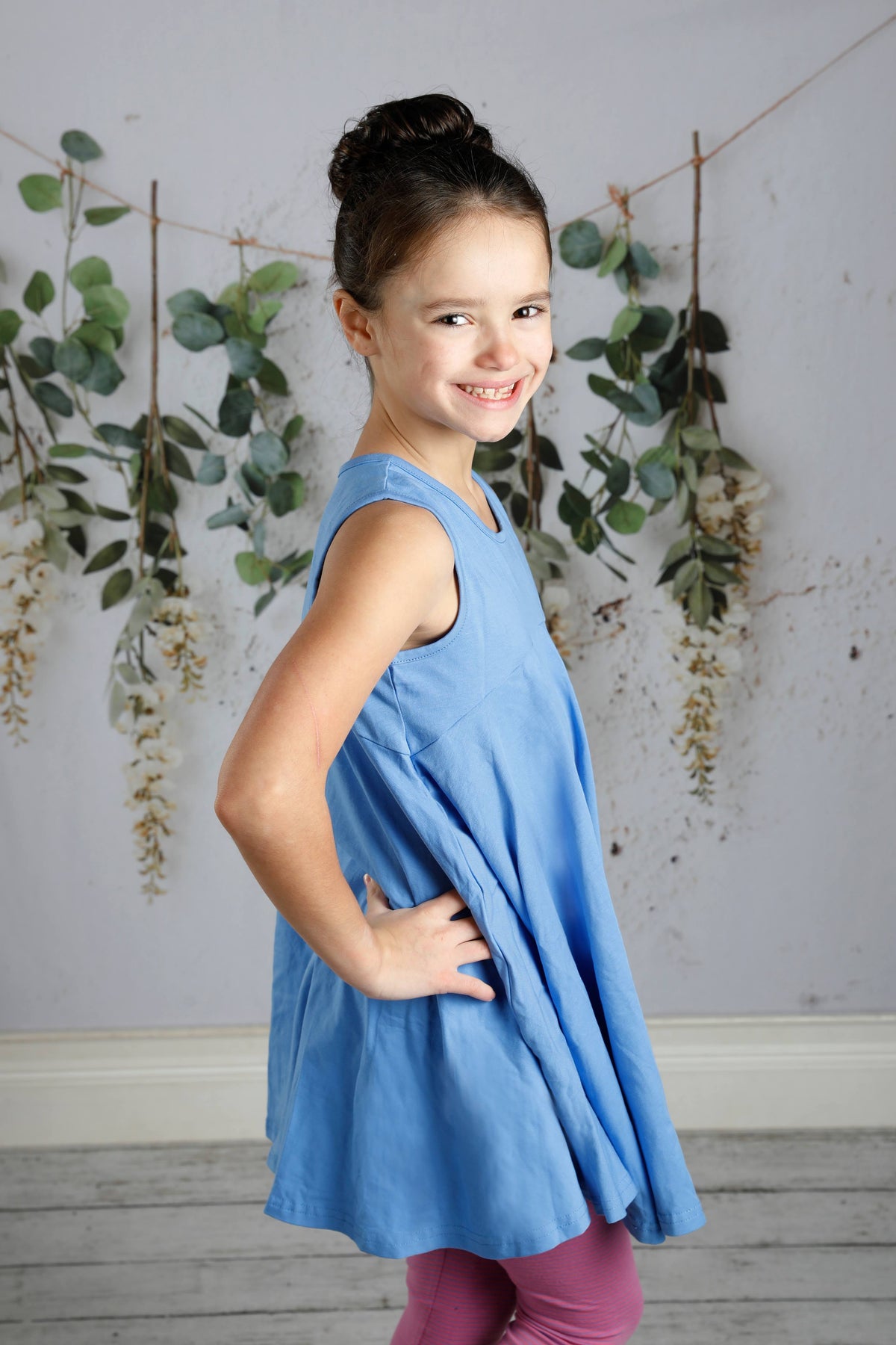 Mary Grace Tunic - Cornflower