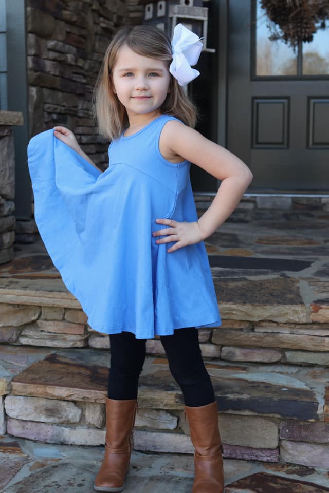 Mary Grace Tunic - Cornflower
