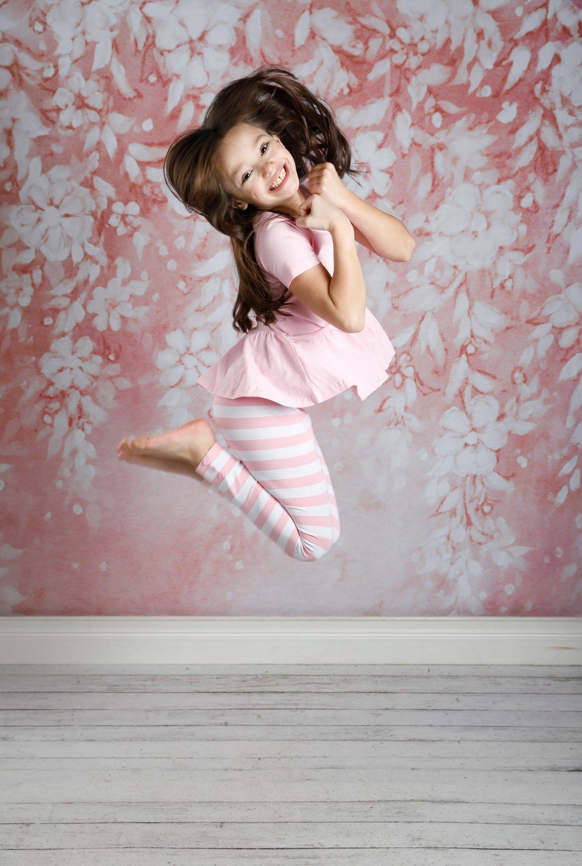 Sutton Button Leggings - Strawberry Shortcake