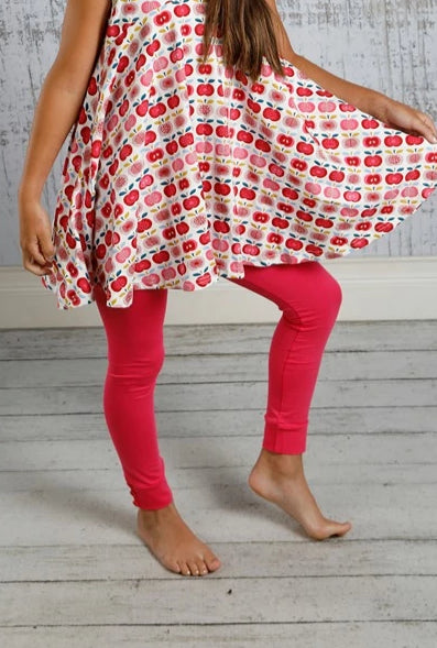 Sutton Button Leggings - Hot Pink