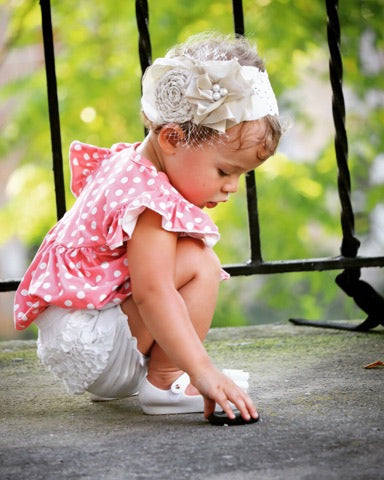 Brylee Baby Bloomer - Soft White