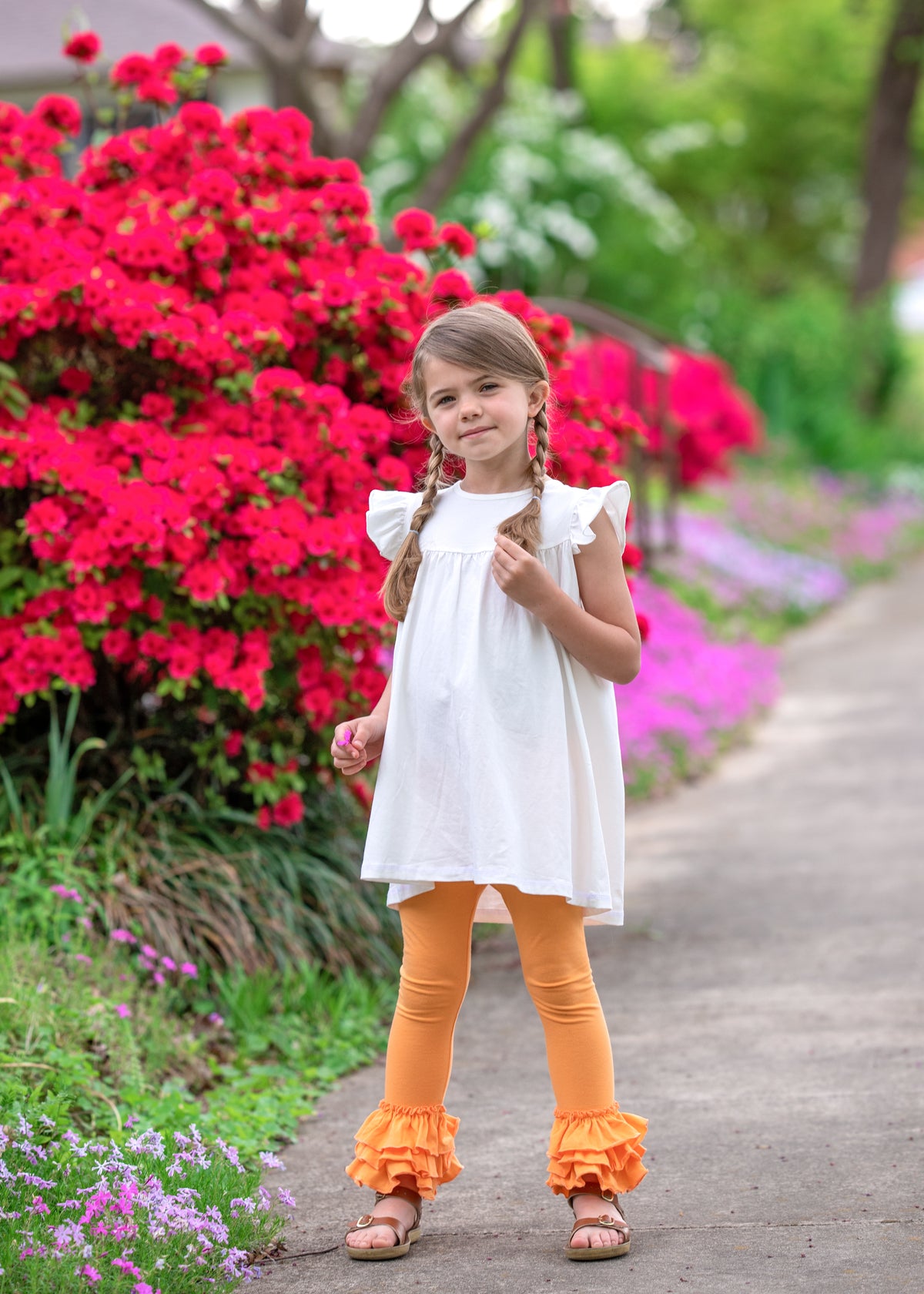 Bella Triple Ruffle Pants - Sunburst