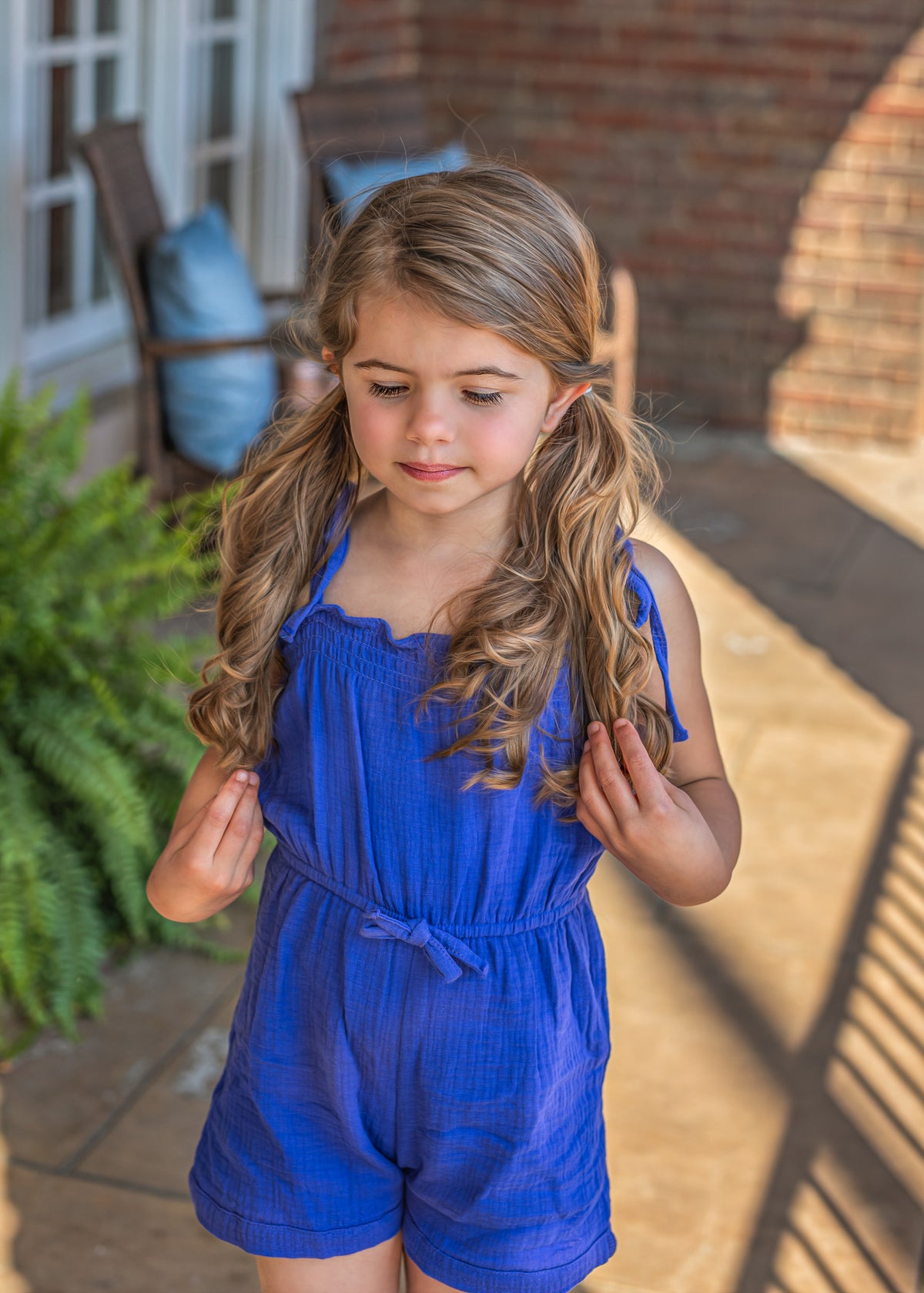 One Piece Romper - Blue