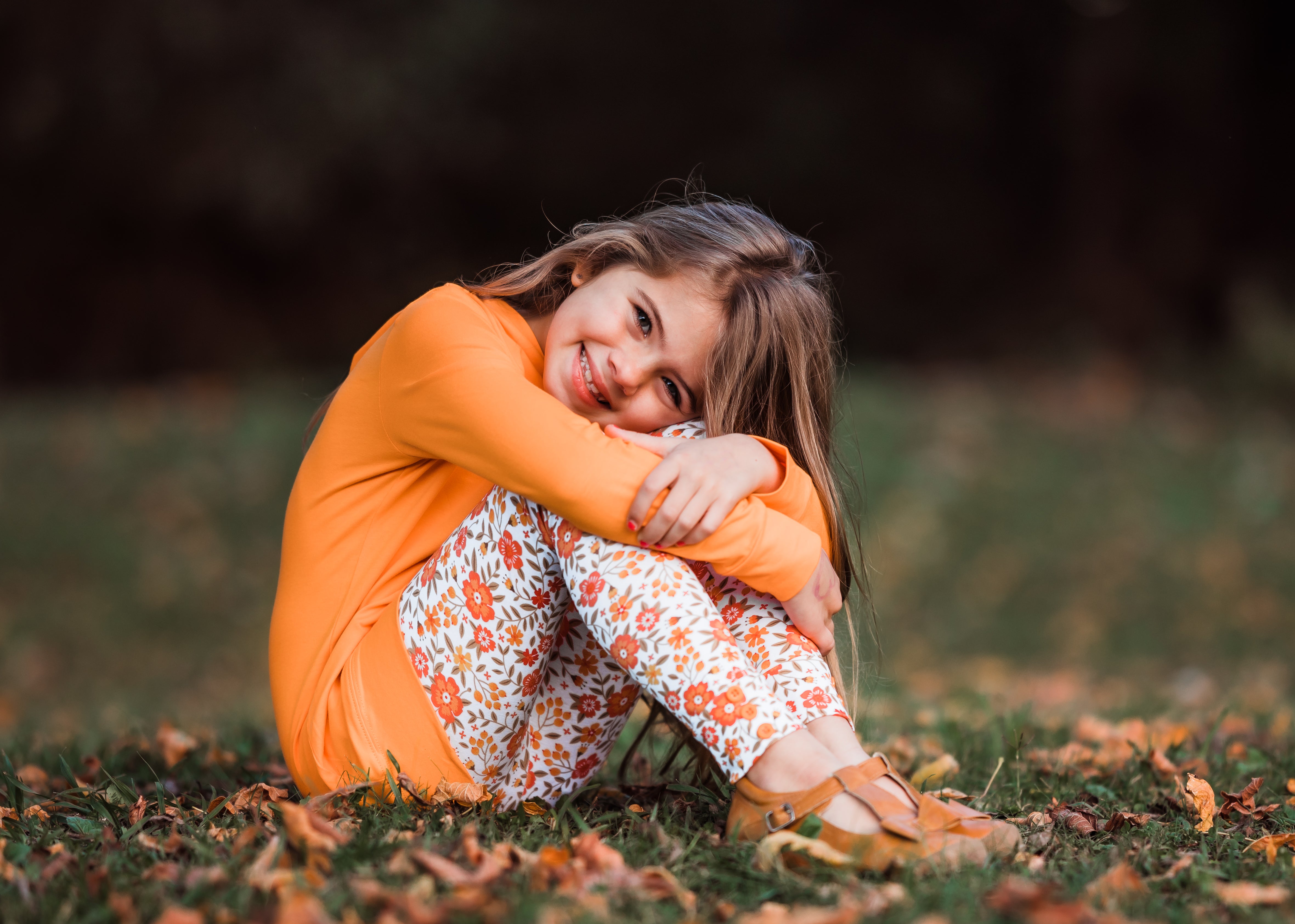 Sutton Button Leggings Autumn Blessings Pearls and Piggytails