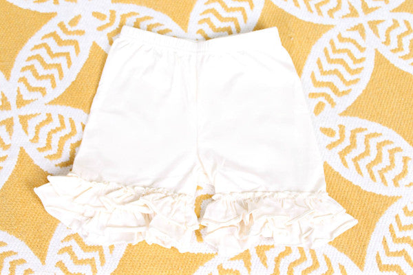 Ruffle Shortie - Ivory