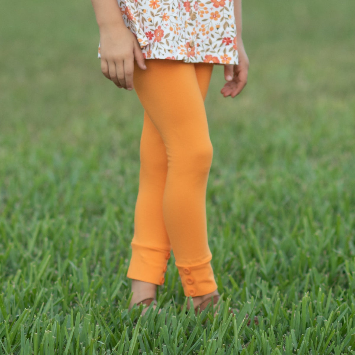 Sutton Button Leggings - Pumpkin Spice