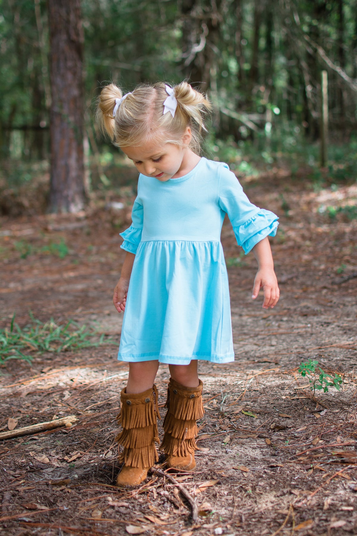 Amelia Dress - Aqua