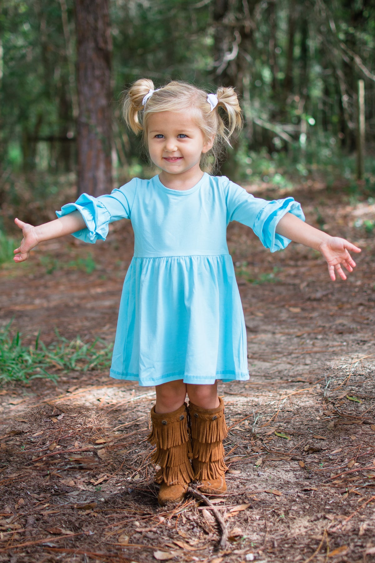 Amelia Dress - Aqua