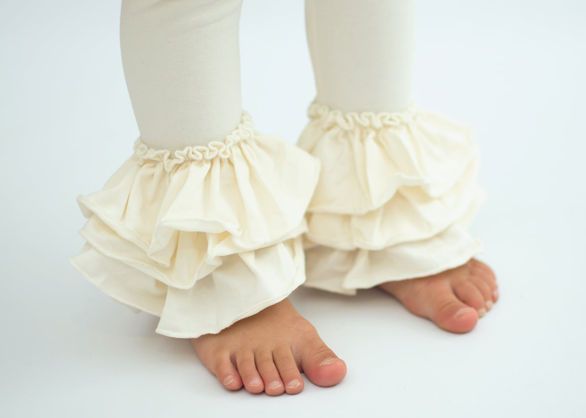 Bella Triple Ruffle Pants - Ivory