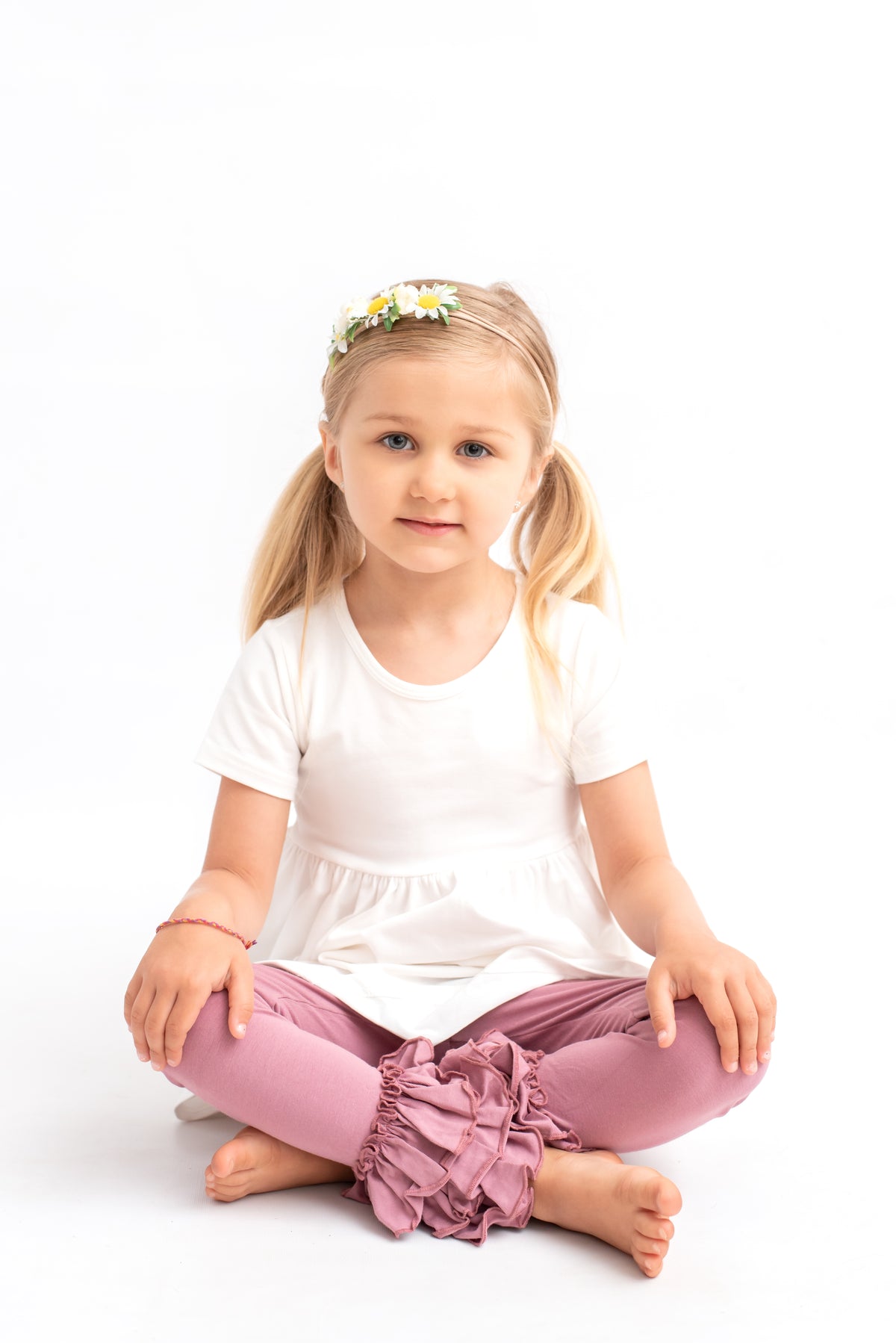 Bella Triple Ruffle Pants - Viola