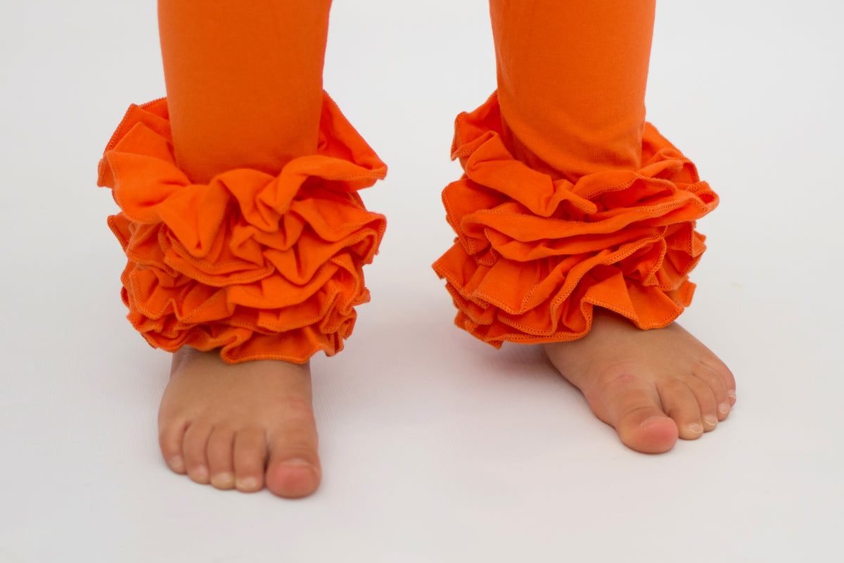 Icing Ruffle Leggings - Orange