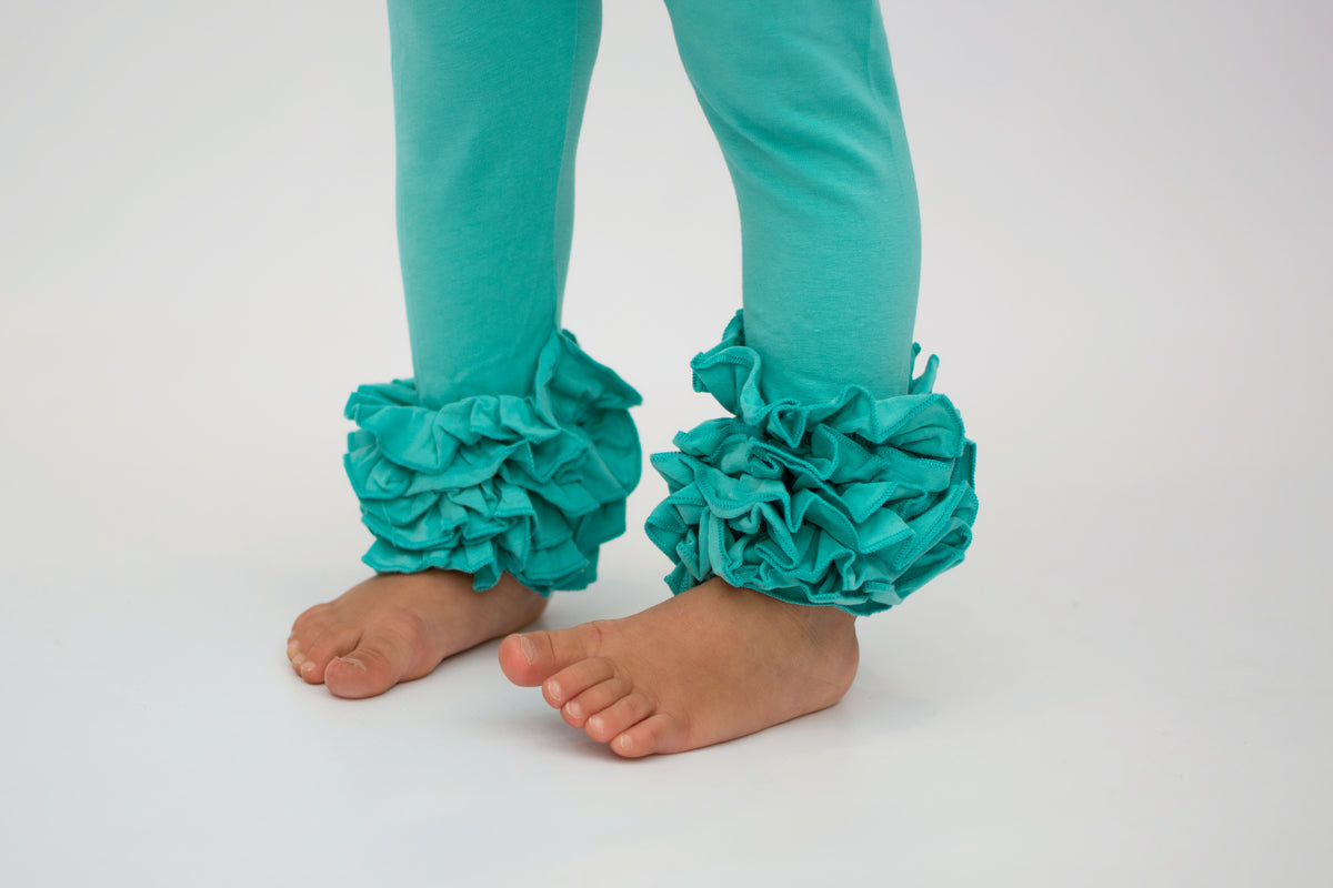 Icing Ruffle Leggings - Mermaid