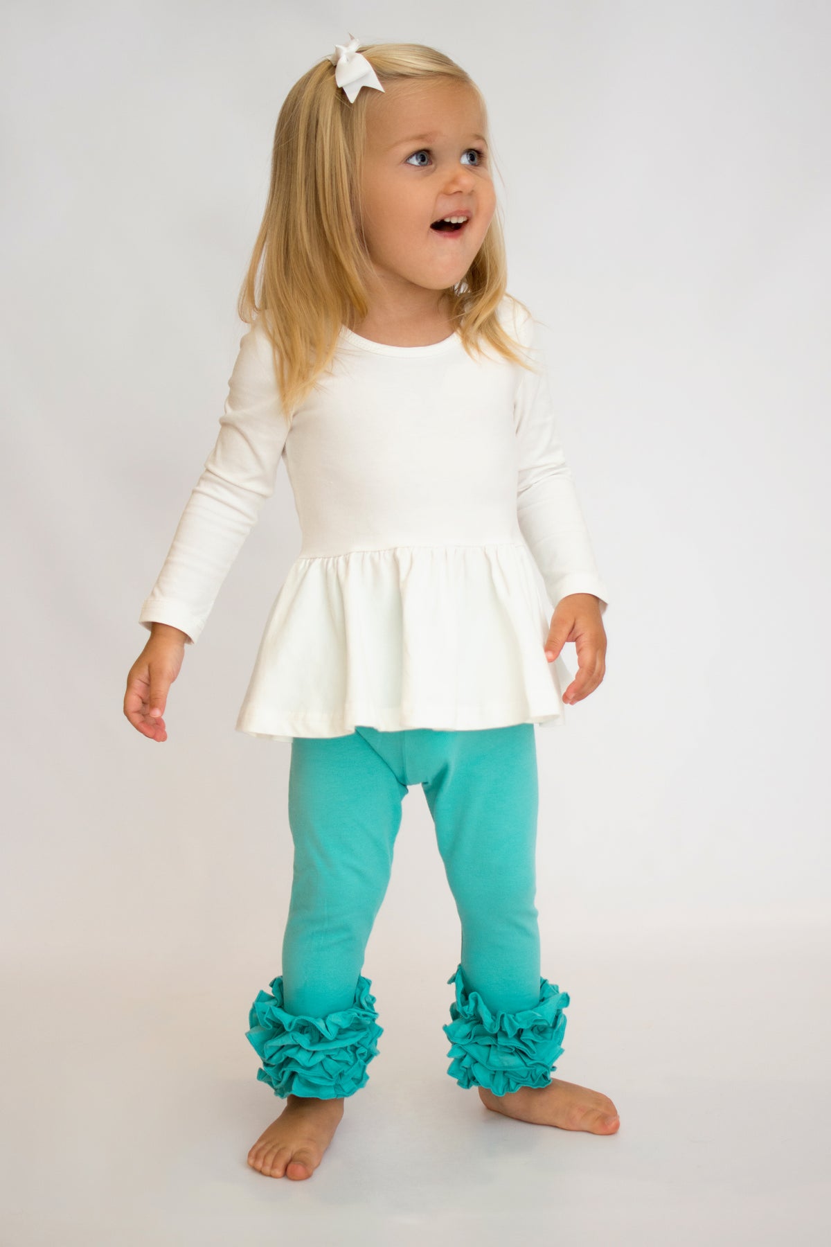Icing Ruffle Leggings - Mermaid