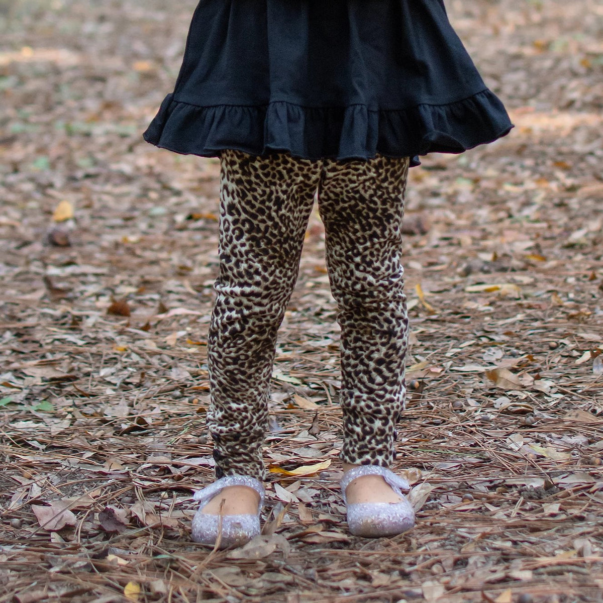 Sutton Button Leggings - Leopard