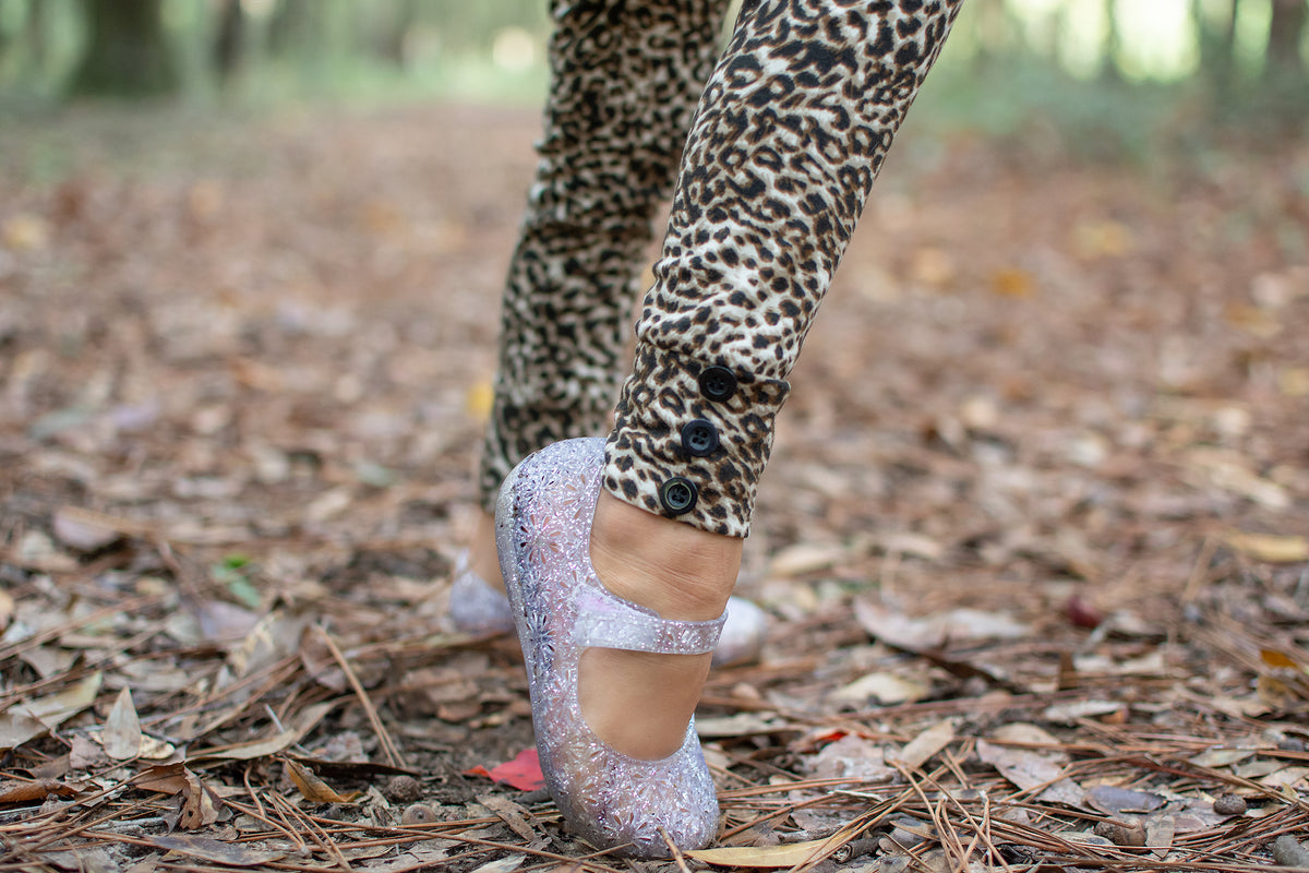 Sutton Button Leggings - Leopard